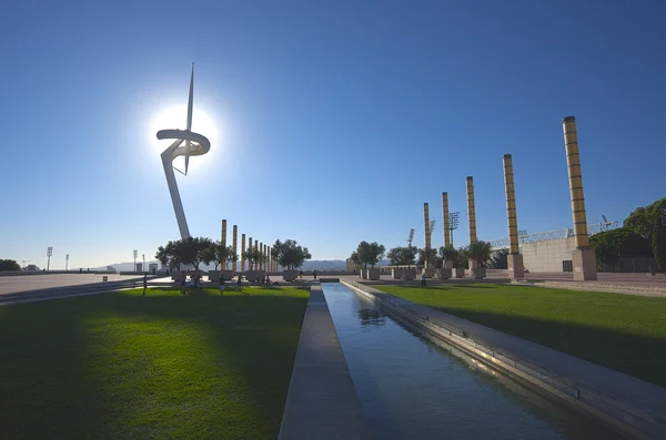 Montjuic park, Barselona, İspanya — Stok fotoğraf