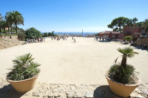 공원 guell, 바르셀로나, 스페인 — 스톡 사진