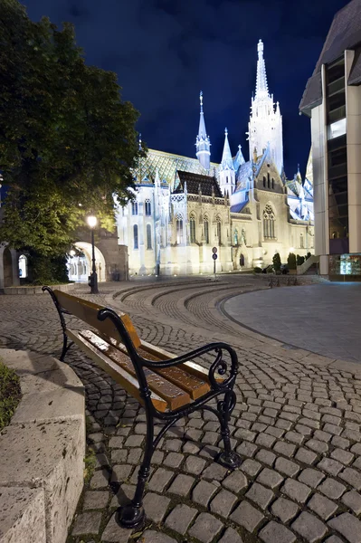 在晚上的布达佩斯 — 图库照片