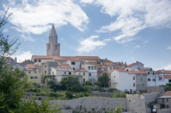 Oude mediterrane eiland krk, Kroatië — Stockfoto