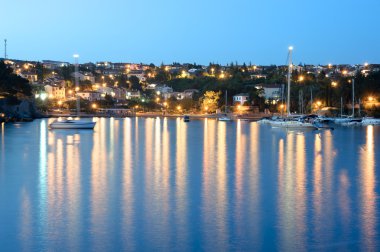 Krk town Island krk, Hırvatistan