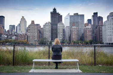 New York'un tadını çıkarıyor