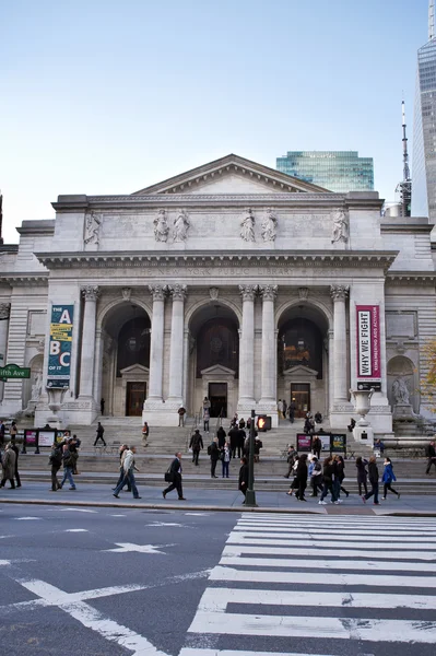 La biblioteca pública de Nueva York — Foto de Stock