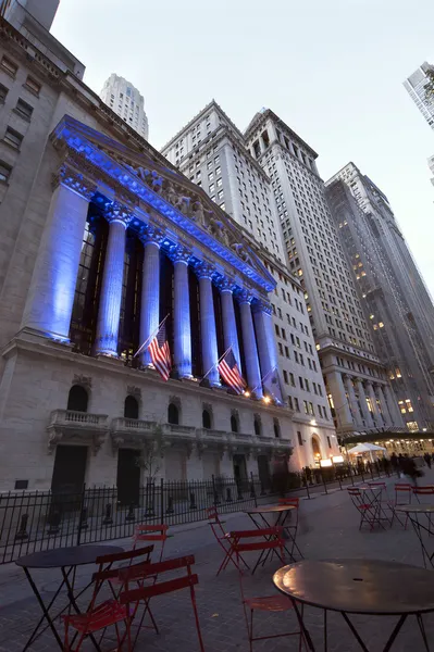 Bolsa de Valores de Wall Street em Nova Iorque — Fotografia de Stock