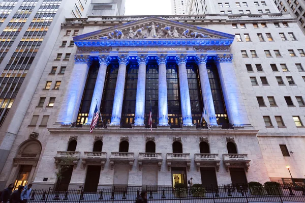 Wall Street New York Stock Exchange — Stock fotografie