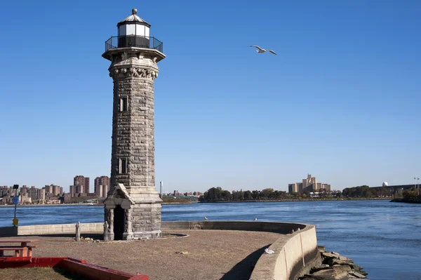 Roosevelt island lighthouse — Zdjęcie stockowe