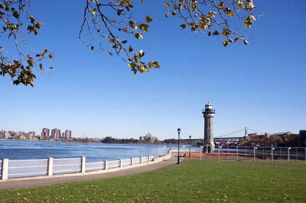 Roosevelt island lighthouse — Zdjęcie stockowe