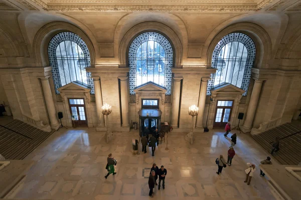 Das Innere der New Yorker öffentlichen Bibliothek — Stockfoto