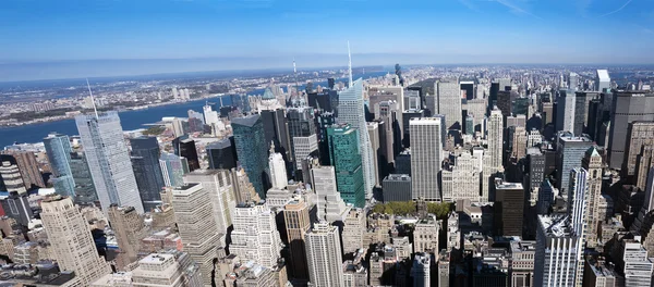 Aerial view of Manhattan New York City Stock Image