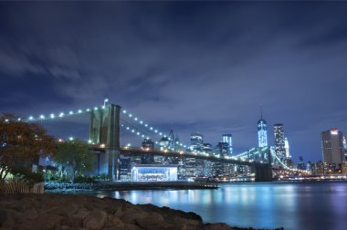 Brooklyn Köprüsü ve Manhattan Skyline, New York
