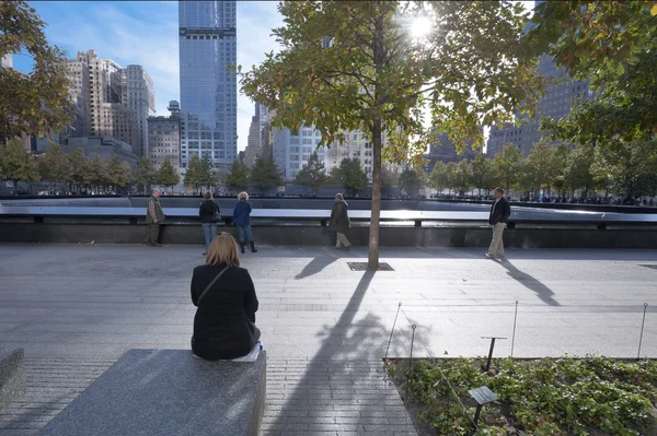 9 11 memorial new york city — Stock fotografie