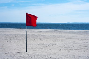 kırmızı bayrak, plaj