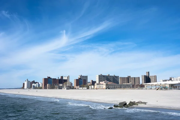 Coney Island Beach Panorama New York City — Stock fotografie