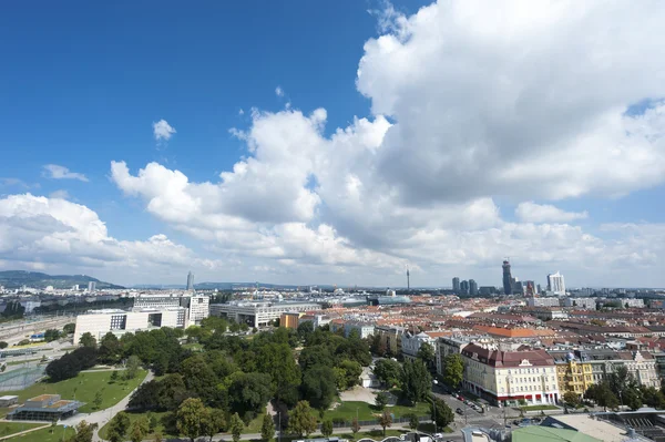 Пташиного польоту Старого міста Відень, Австрія — стокове фото