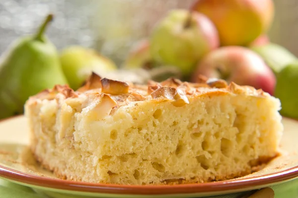 Tarta de manzana casera con canela Imagen de archivo