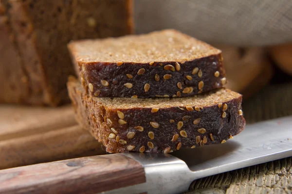 Zwart brood — Stockfoto