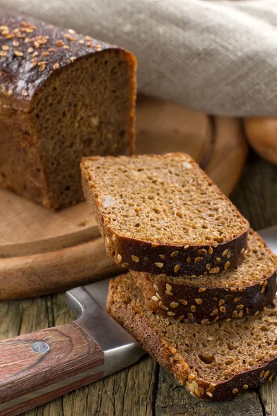 Svart bröd — Stockfoto