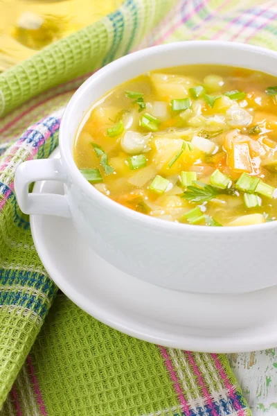 Vegetable soup — Stock Image Vegetable soup Royalty Free Stock Photos