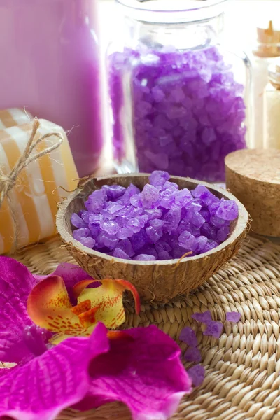 Conjunto de spa aromático — Fotografia de Stock