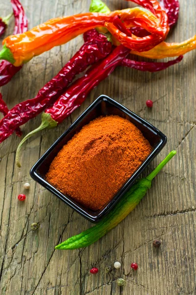 Grond chili peppers — Stockfoto