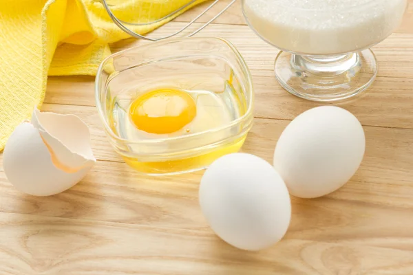 계란과 설탕 — 스톡 사진