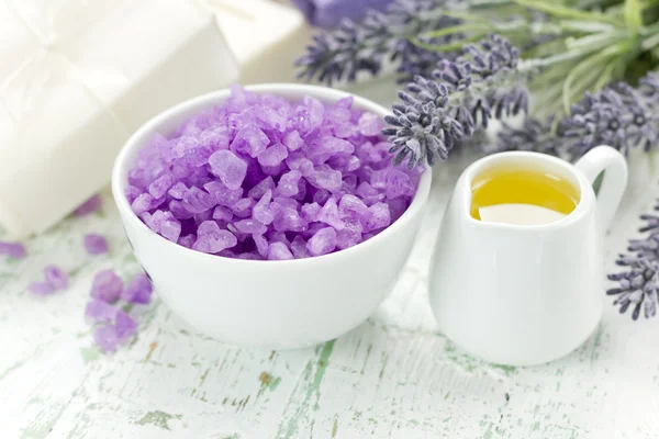 Óleo de lavanda — Fotografia de Stock