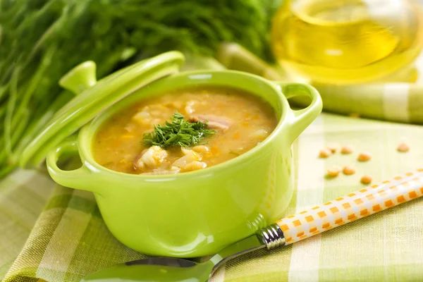 Sopa de ervilha — Fotografia de Stock