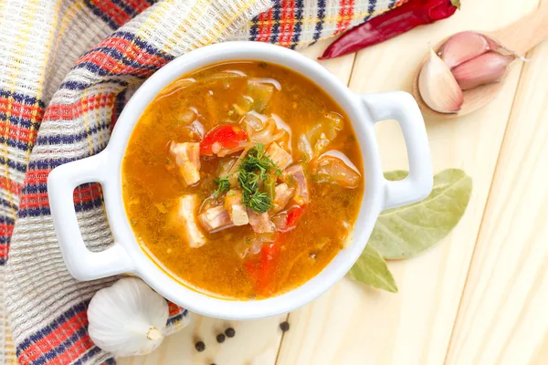 Borscht, sopa de remolacha — Foto de Stock