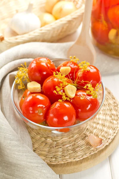 Ingemaakte tomaten — Stockfoto