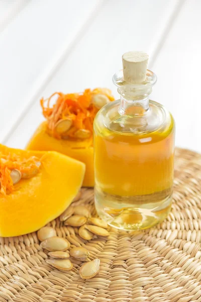 Aceite de semilla de calabaza — Foto de Stock