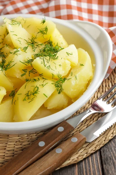 Gekookte aardappelen — Stockfoto