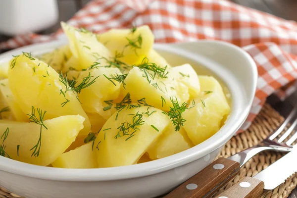 Gekookte aardappelen — Stockfoto
