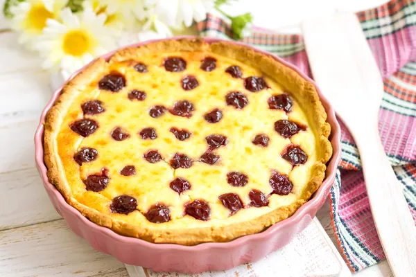 Torta de cereja — Fotografia de Stock