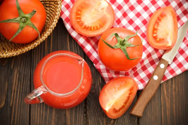 Sumo de tomate — Fotografia de Stock