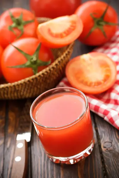 Sumo de tomate — Fotografia de Stock