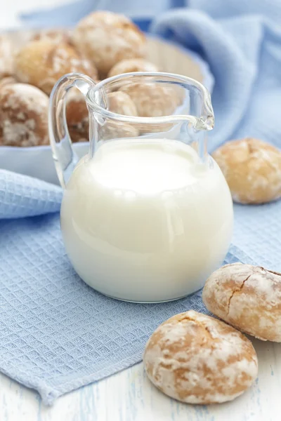 Mléko a perník — Stock fotografie