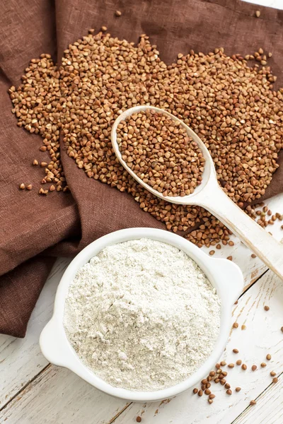 Buckwheat flour — Stock Photo, Image