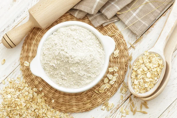 Oat flour — Stock Photo, Image