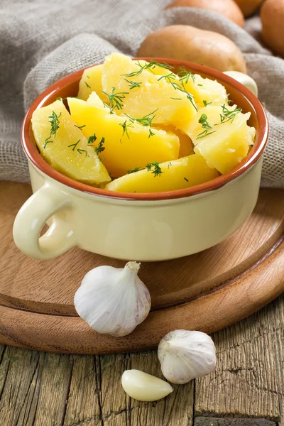 Gekookte aardappelen — Stockfoto