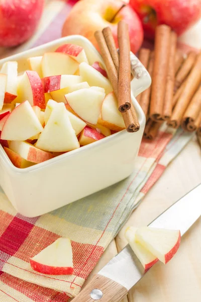 Manzanas con canela — Foto de Stock