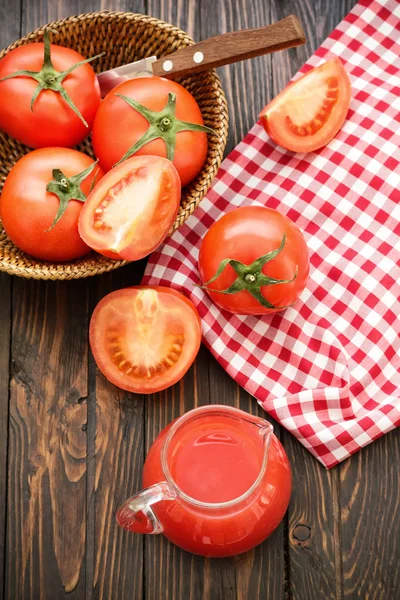 Sumo de tomate — Fotografia de Stock