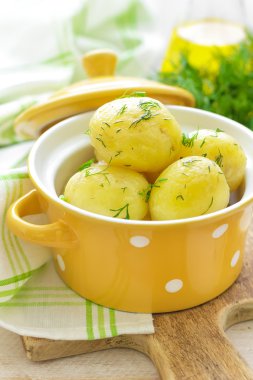 Yeni haşlanmış patates