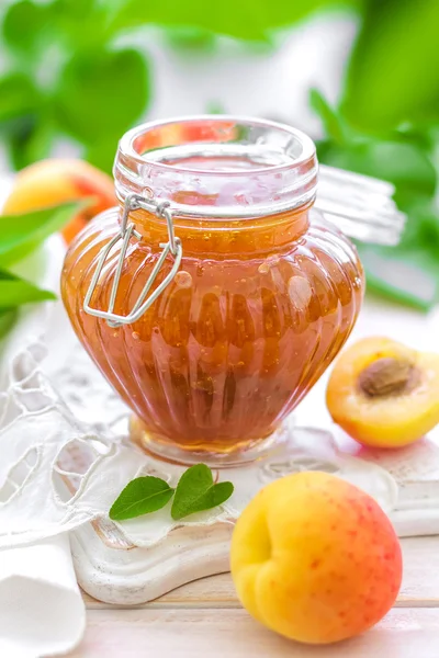 Meruňkový džem — Stock fotografie