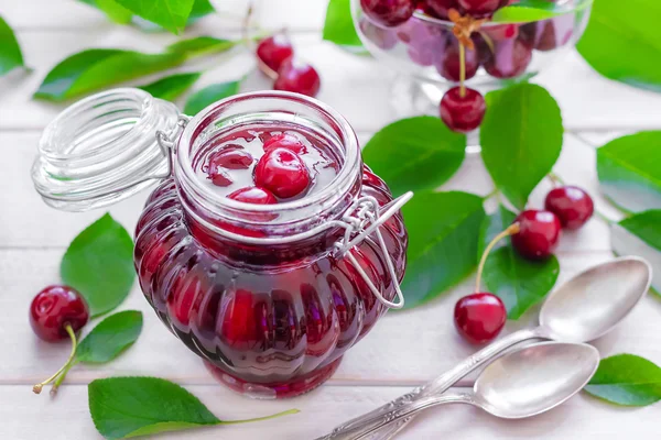 Cherry jam — Stock Photo, Image