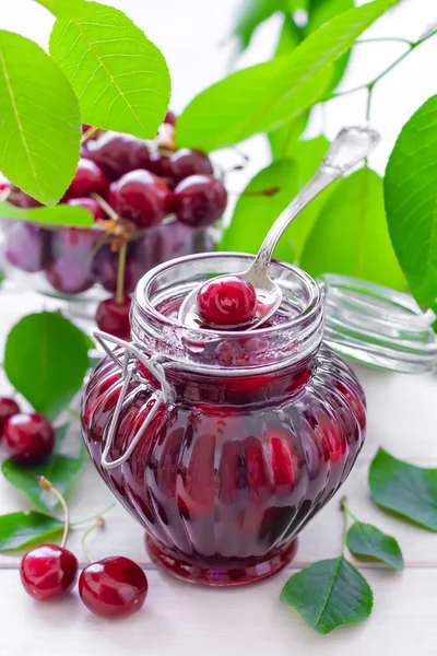 Cherry jam — Stock Photo, Image
