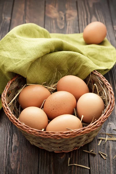 Brown eggs — Stock Photo, Image