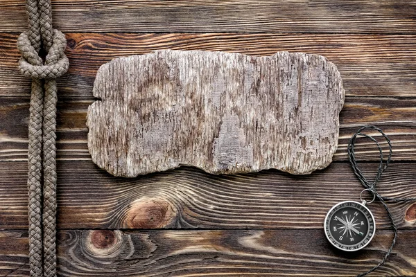 Wood texture with marine knot — Stock Photo, Image