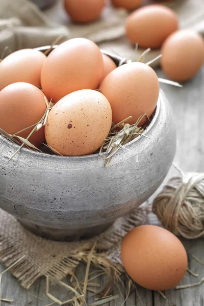 Rohe Eier — Stockfoto