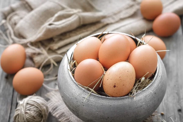 Rohe Eier — Stockfoto