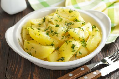 Boiled potatoes clipart